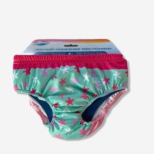NWT Starfish Swim Diaper - Green and Pink